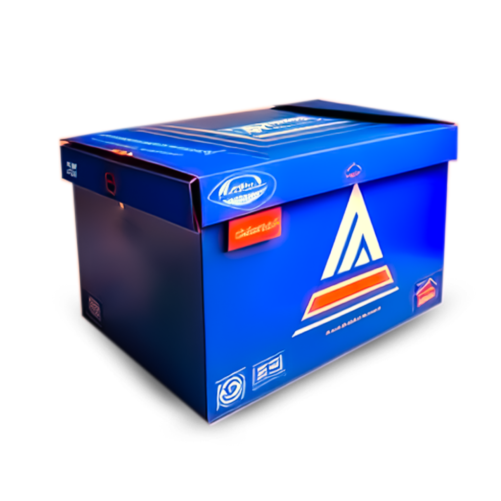 caja azul